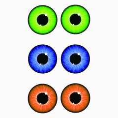 eyes, eye symbol, vector illustration