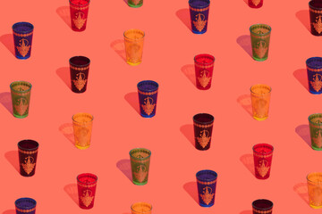 middle east style glasses pattern