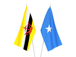 Somalia and Brunei flags