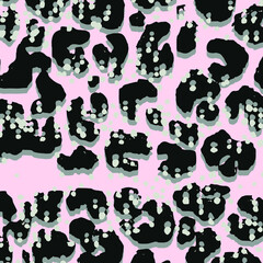 Abstract animal skin leopard seamless pattern design. Jaguar, leopard, cheetah, panther fur. Seamless camouflage background for fabric, textile, design, cover, wrapping.