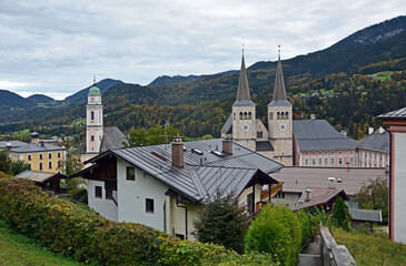 Fototapeta na wymiar Ansicht von Berchtesgaden, Bayern