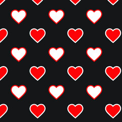 Hearts pattern background, for wrapping paper, greeting cards, posters, invitation, wedding and Valentines cards.