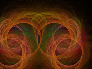 Imaginatory fractal background generated Image