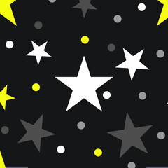 Stars vector pattern seamless background , for wrapping paper, greeting cards, posters, invitation