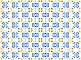 Azulejos Portuguese tile floor pattern