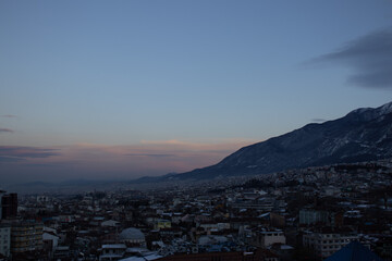 time lapse clouds over the city