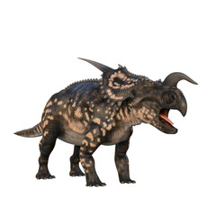 Fototapeta premium Einosaurus Dinosaur. 3D illustration isolated on white background.