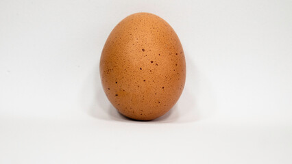 Chicken egg isolated on white background. 