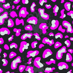 Abstract animal skin leopard seamless pattern design. Jaguar, leopard, cheetah, panther fur. Seamless camouflage background for fabric, textile, design, cover, wrapping.