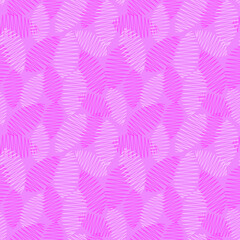 Seamless pink background with stylized leaves.