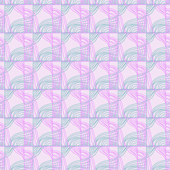 Seamless pattern with abstract geometric pattern.