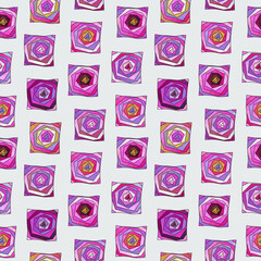 Seamless pattern with abstract geometric pattern.