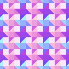 Background in pastel colors with an abstract pattern of geometric elements.