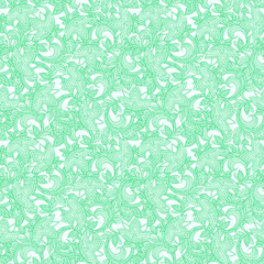 Vector floral background with hand made pattern. Doodles.
