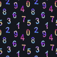 Geometric background with mosaic figures in pastel colors.
