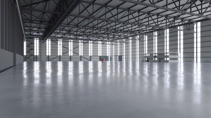 Airplane Hangar Interior 2