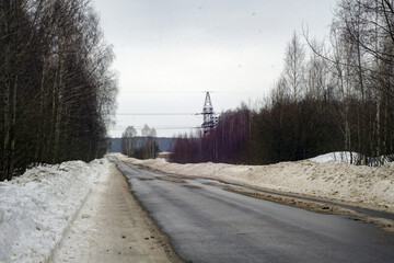 Obraz premium road in winter