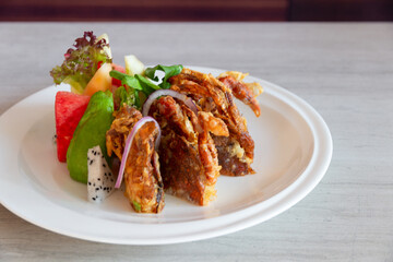 Chinese Menu - Deep fried soft shell crab salad