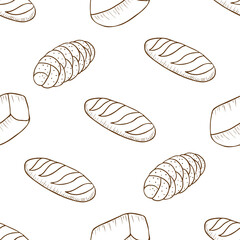 vector graphic seamless pattern wih different bread-01