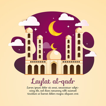 mosque in the night laylat al qadr