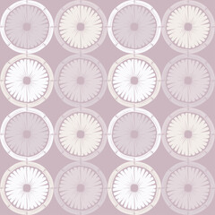 Mosaic of decorative spring flowers. Seamless pattern. Merry garden.  Fresh design for posters, flyers, greeting card, invitation. Vector illustration for web design or print.