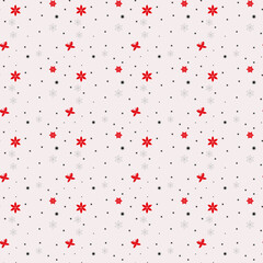 Light Red vector seamless pattern with christmas stars. Modern geometrical abstract illustration with stars. The pattern can be used for websites. eps10