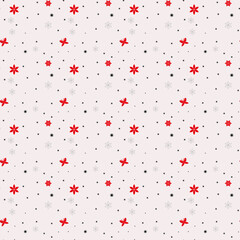 Light Red vector seamless pattern with christmas stars. Modern geometrical abstract illustration with stars. The pattern can be used for websites. eps10