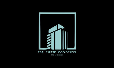 real estate logo design company and business. 