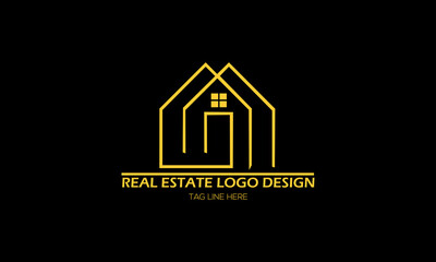 real estate logo design company and business. 