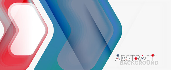 Vector 3d arrow geometric composition, abstract background for business or technology presentation, internet poster or web brochure cover, wallpaper