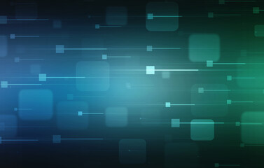 2d illustration Abstract futuristic electronic circuit technology background