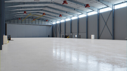 Airplane Hangar Interior 5