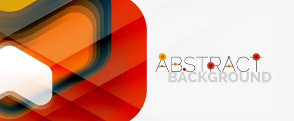 Vector 3d arrow geometric composition, abstract background for business or technology presentation, internet poster or web brochure cover, wallpaper