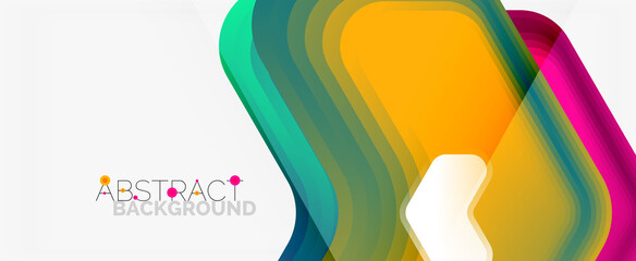 Vector 3d arrow geometric composition, abstract background for business or technology presentation, internet poster or web brochure cover, wallpaper