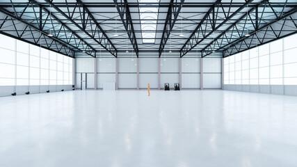 Airplane Hangar Interior 7 