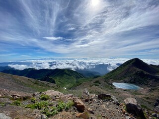 山の上から見た景色