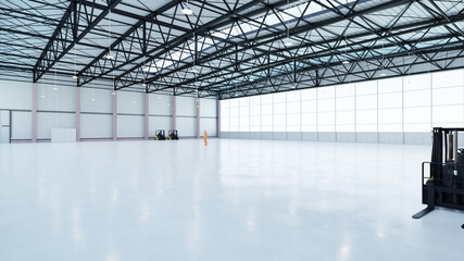 Airplane Hangar Interior 7 