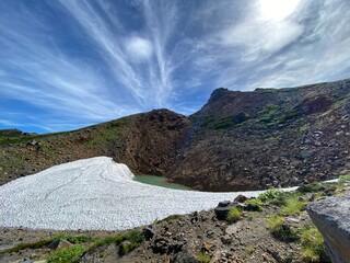 山の上から見た景色