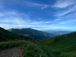 山の上から見た景色