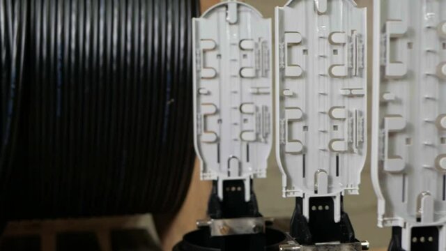 Manufactured for the construction of optical fiber communication lines and the Internet.