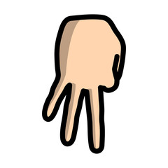 Baseball Catcher Gesture Icon