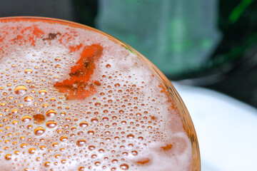 Fresh cold light beer