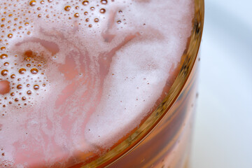 Fresh cold light beer