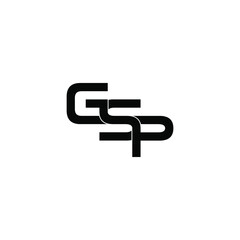 gsp letter original monogram logo design