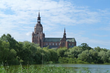 Stralsund Frankenteich Kirche St. Marien