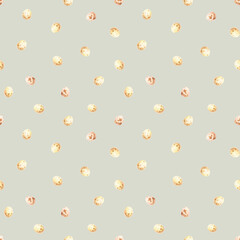 Beige bird eggs seamless pattern Watercolor Easter background