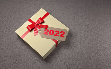 New Year 2022 Creative Design Concept - 3D Rendered Image	
