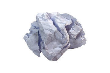 Obraz premium crumpled paper isolated on white