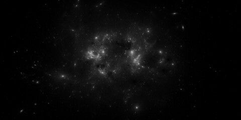 Banner Star field background . Starry outer space background texture . Colorful Starry Night Sky Outer Space background. 3D illustration