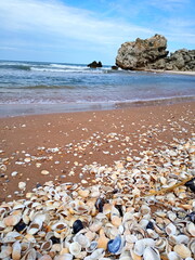 Fototapeta na wymiar beach and rocks